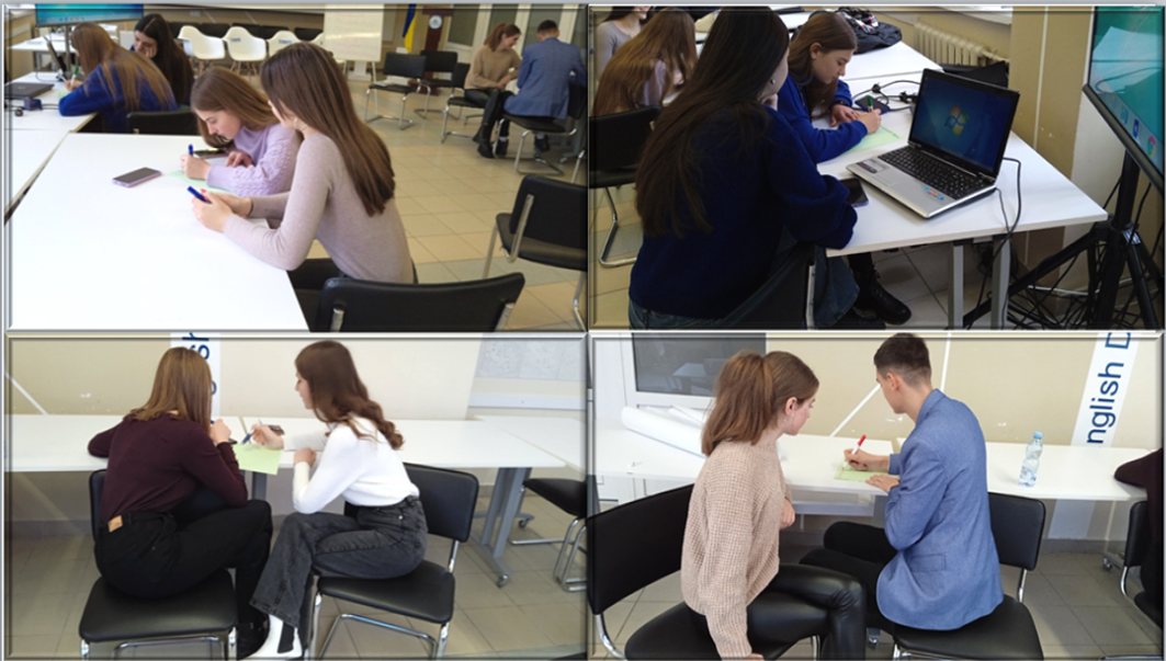 Робота у малих групах під час вправи ''Аргументи відмови проти аргументів домагань''